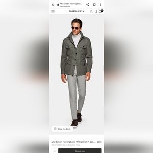 Men's Herringbone Jacket Sz 38 us, 48 euro SuitSupply